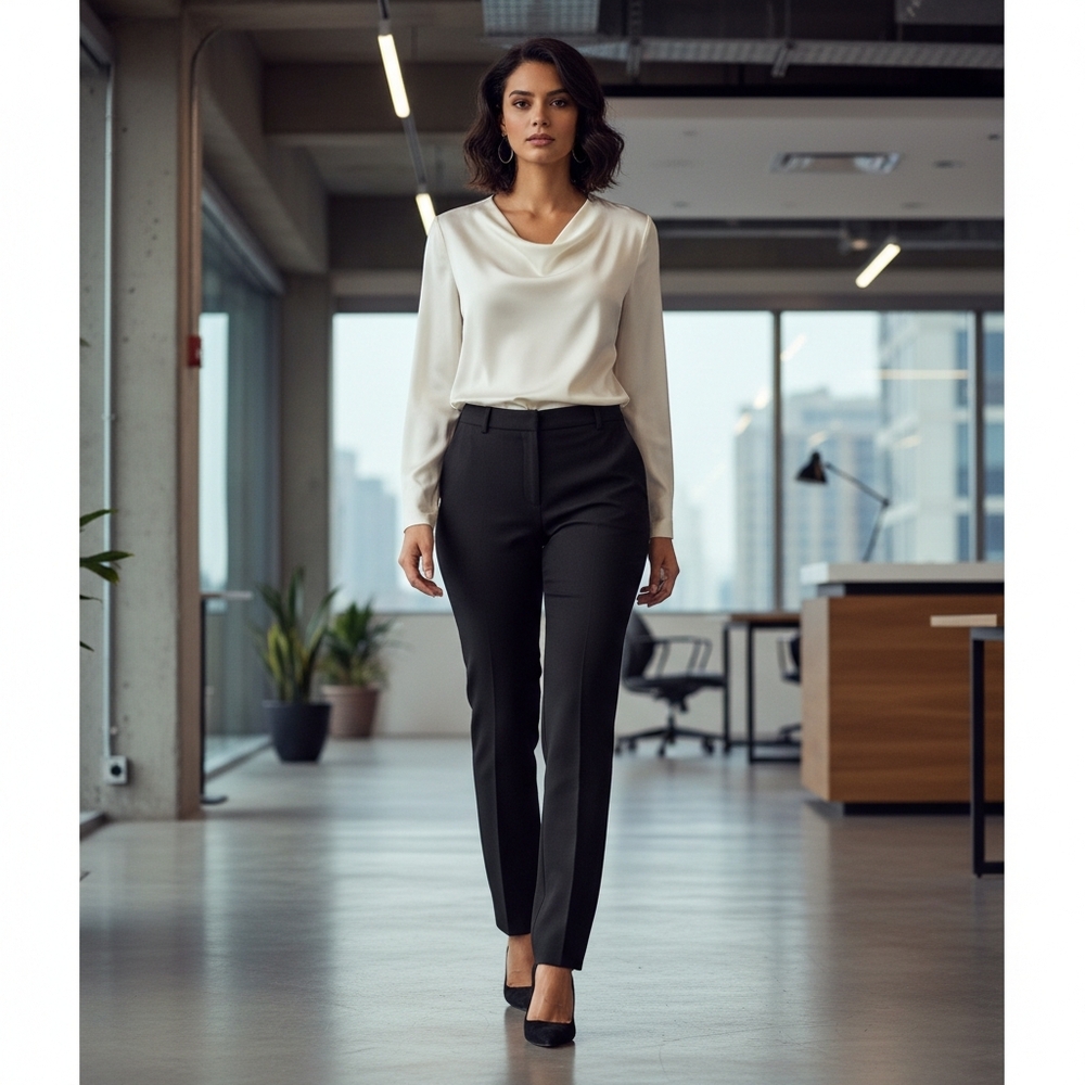 Loft Marisa Black Trousers Size 14